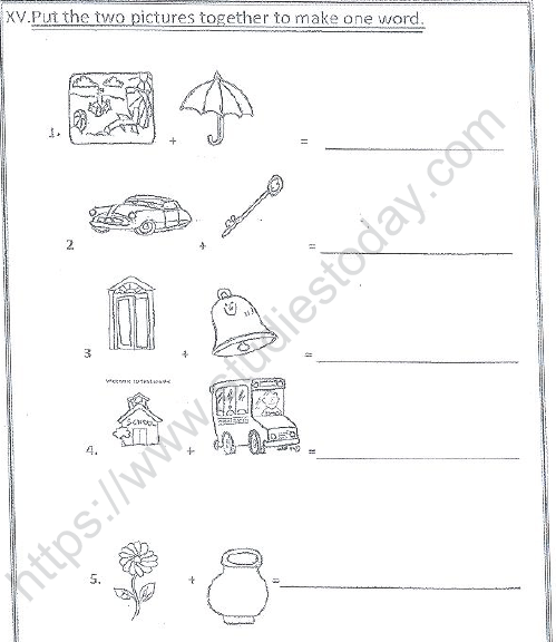 cbse class 1 english revision worksheet set 2 practice worksheet for